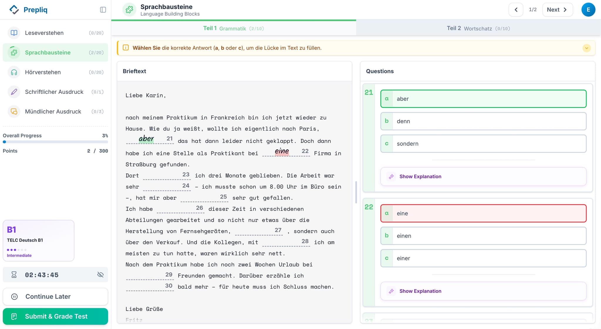 B2 Code Goethe Goethe B2 Modellsatz (PDF): Free download, with Answers | Prepliq